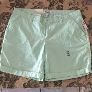 Old Navy Mint Green Bermuda Shorts Size 16